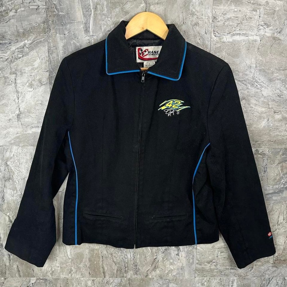 Vintage Mens L Chase Authentics‎ Jamie McMurray NASCAR Racing Jacket #42